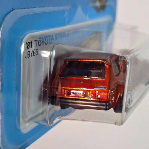 Hot Wheels 81 Toyota Starlet KP61 Ultra Hots Orange - Picture 9 of 16